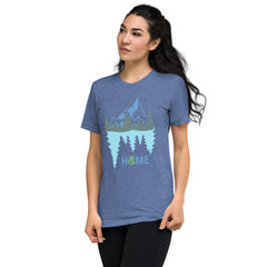 Short sleeve t-shirt - Mountain reflection Home