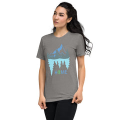 Short sleeve t-shirt - Mountain reflection Home