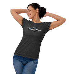 Women's short sleeve t-shirt "More Adventures"