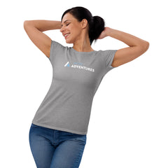 Women's short sleeve t-shirt "More Adventures"