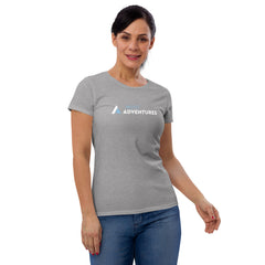 Women's short sleeve t-shirt "More Adventures"