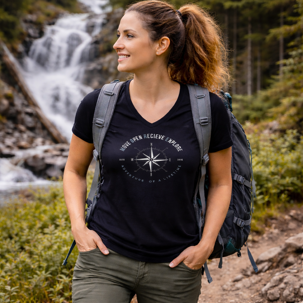 Unisex Short Sleeve V-Neck T-Shirt