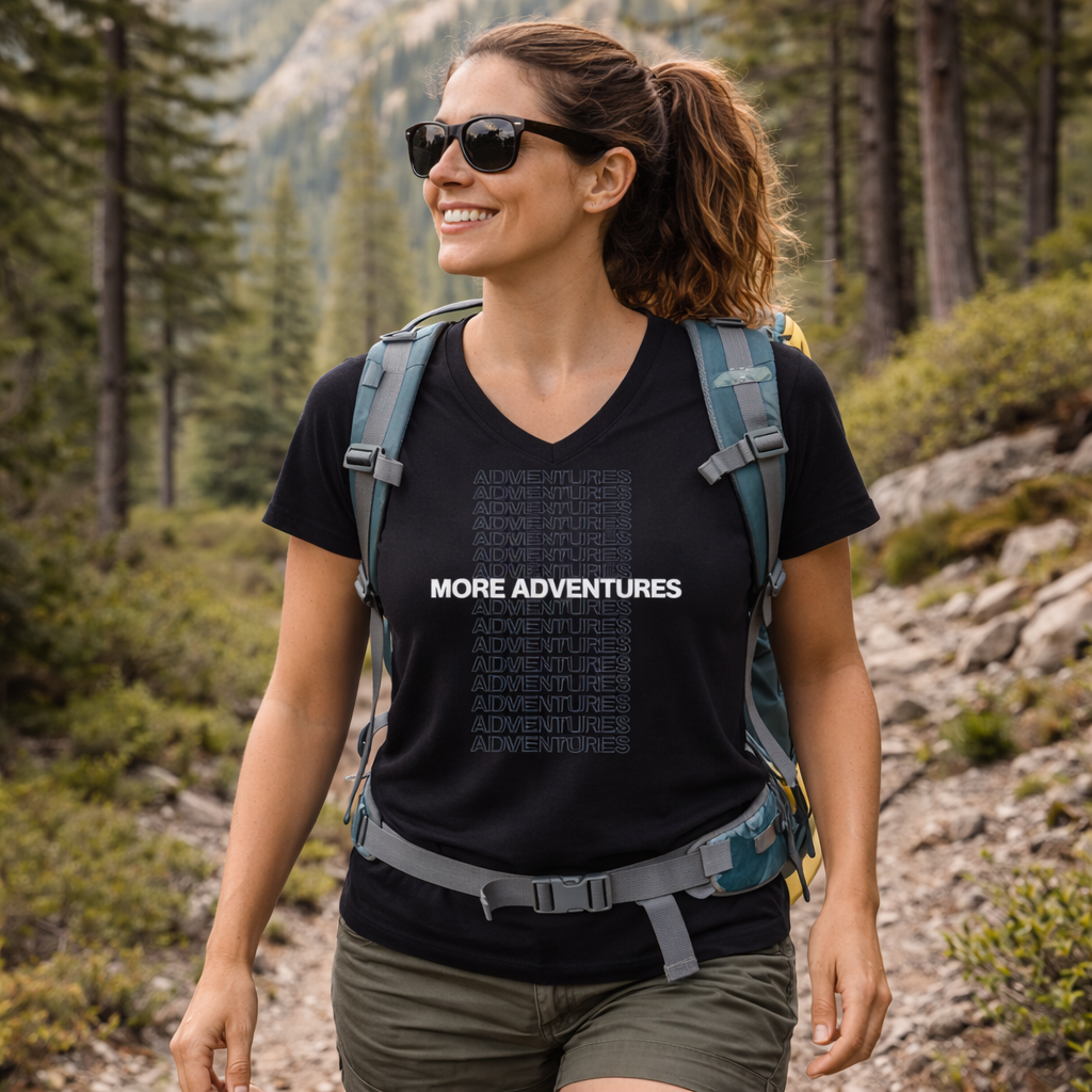 Unisex Short Sleeve V-Neck T-Shirt