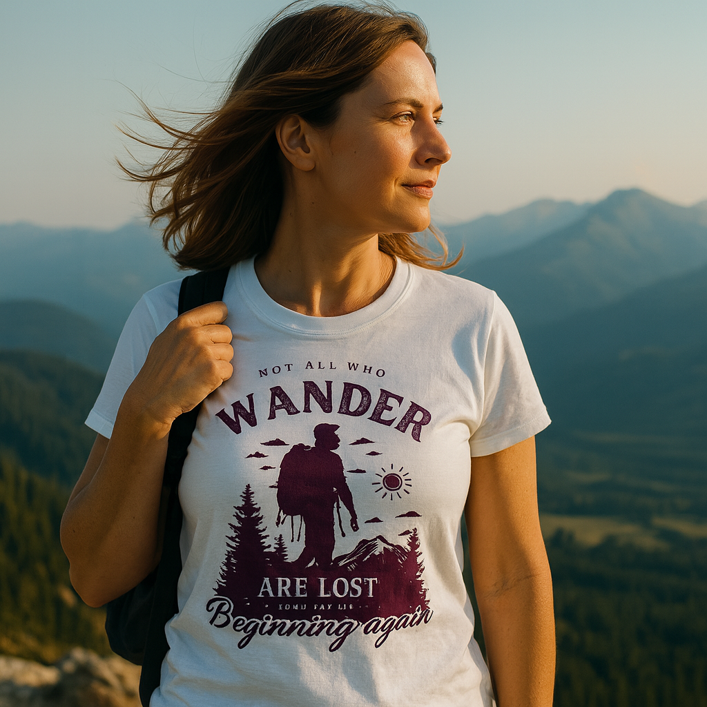 More Adventures™ “Not All Who Wander Are Lost” Unisex T-Shirt