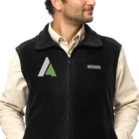 Men’s Columbia fleece vest "A" Logo