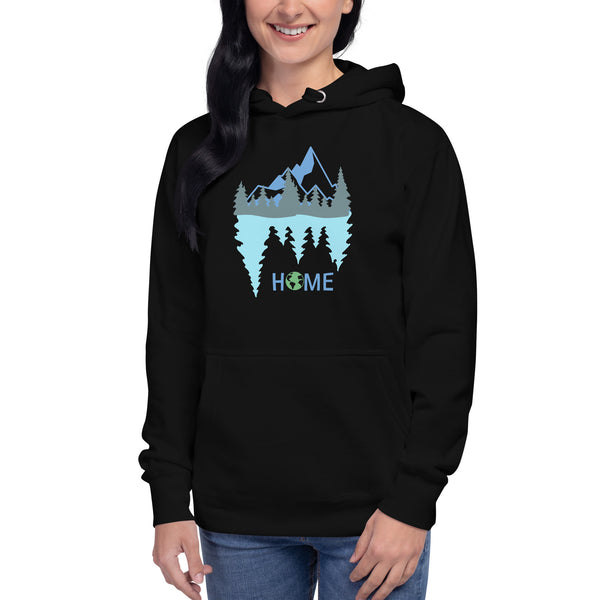 Unisex Hoodie Mountains reflection Home