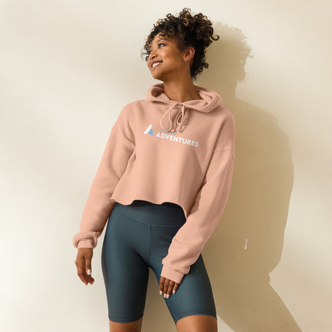 Woman's Crop Hoodie "More Adventures"